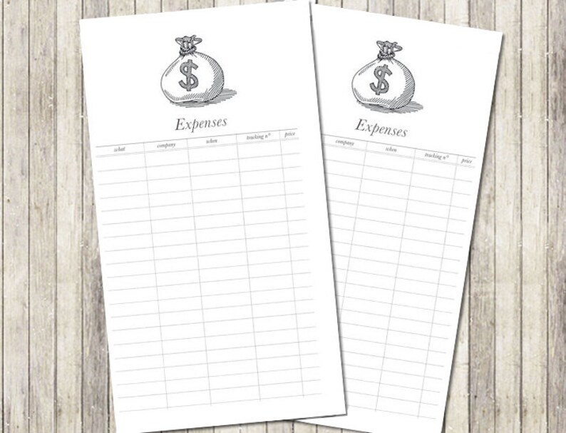 Printable planner inserts personal expenses budget for Kate | Etsy