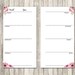 Printable Planner Inserts Personal Horizontal Weekly for Kate - Etsy