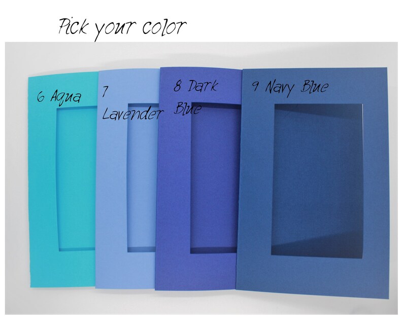 5 Pick Your Color Blank Aperture Cards With Envelopes From USA Etsy