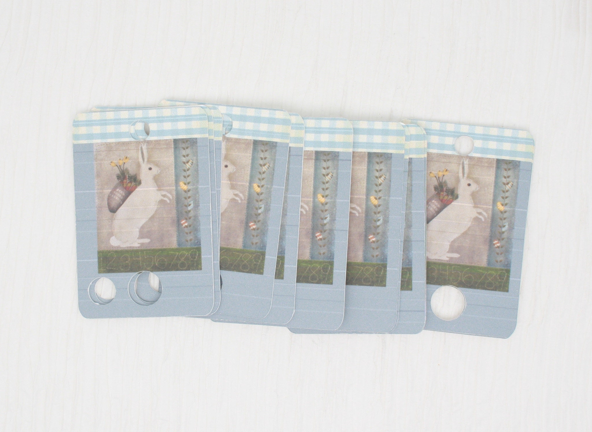Bunny Thread Drops/ Thread Cards/ Flss Holders for Embroidery Floss ...