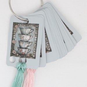 Tasses à thé gouttes de fil/cartes à fil/porte-fil pour fil à broder (lot de 20)
