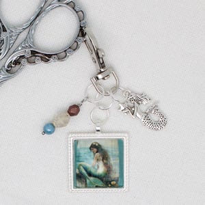 Anillo de hilo de sirena / recogedor de hilo / sujetahilos para punto de cruz o hilo de bordar