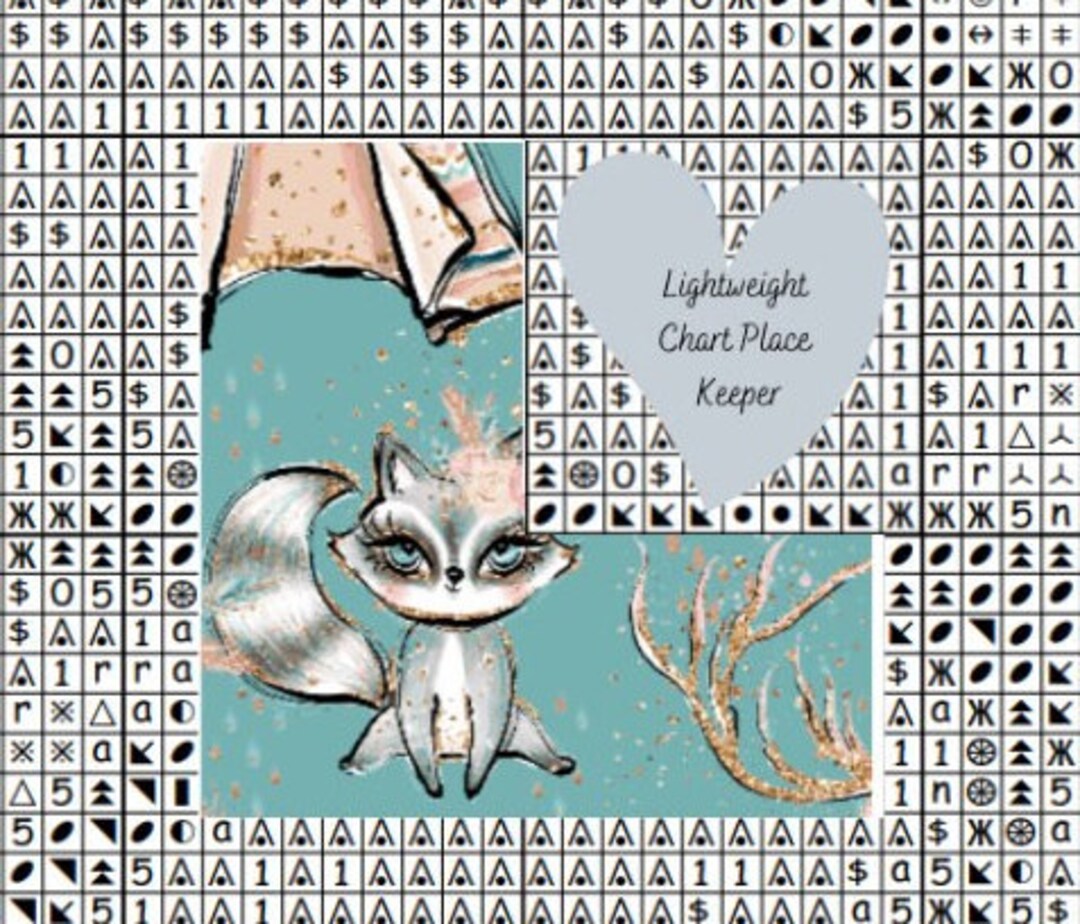 Pattern Keeper Chart Raccoon Chart Place Keeper/ Pattern Helper/ Chart Marker/ Pattern ...