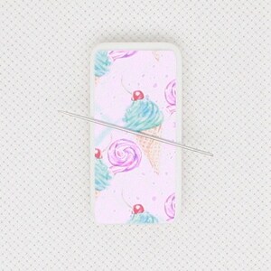 Ice cream magnetic  needle minder/cover minder for cross stitch, embroidery, needlepoint, or diamond painting