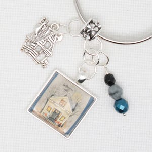 Halloween night floss ring / thread drop/ thread keeper for cross stitch or embroidery floss