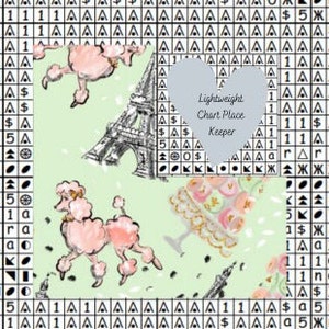 Poedelkaartplaatsbewaarder/patroonhelper/kaartmarkering/patroonmarkering/kaartminder voor kruissteek
