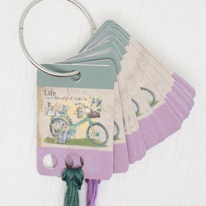 La vita è una bella corsa gocce di filo/carte di filo/portaflass per filo da ricamo (set di 20)
