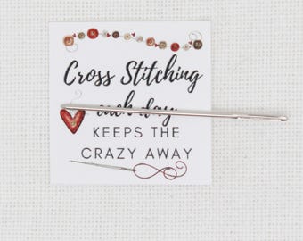 Cross stitch each day needle minder/cover minder for cross stitch/embroidery/needlepoint/diamond painting