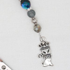 Princess Kitty scissor fob/scissor decoration for cross stitch or embroidery scissors