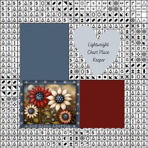 God Bless America kaartplaatshouder / patroonhulp / kaartmarkering / patroonmarkering / kaarthulp voor kruissteek
