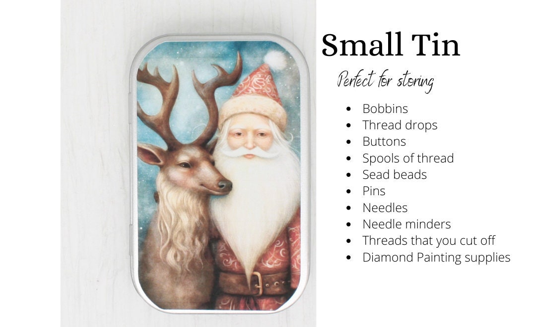 Winter Santa Claus Diamond Painting Charm Kit by Wizardi. Beginner