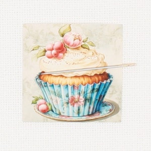 Nålhållare för muffins/omslag för korsstygn/broderi/nålstickning/diamantmålning