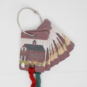 Chutes de fil/cartes à fil/porte-fil pour fil à broder Fall Barn (lot de 20)