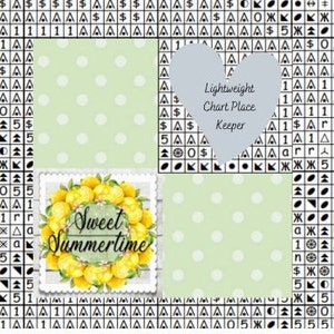 Garde-robe Sweet Summertime/ Aide-matériel/ Marqueur pour diagramme/ Marqueur de motif/ Aide-mémoire pour point de croix
