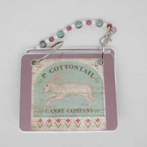 Cottontail Bunny Floss Bag Book for Cross Stitch, Embroidery or Needlepoint