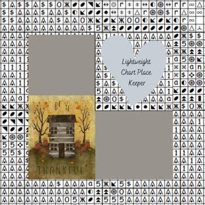 Be Ye Thankful kaartplaatshouder / patroonhulp / kaartmarkering / patroonmarkering / kaarthulp voor kruissteek