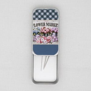Flower Market magnetische Nadeldose für Kreuzstich/Stickerei/Nadelspitze/nähen