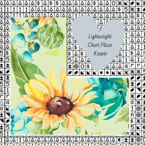 Garde-boue pour grille tournesol/ aide-mémoire/ marqueur de carte/ marqueur de motif/ garde-boue pour point de croix