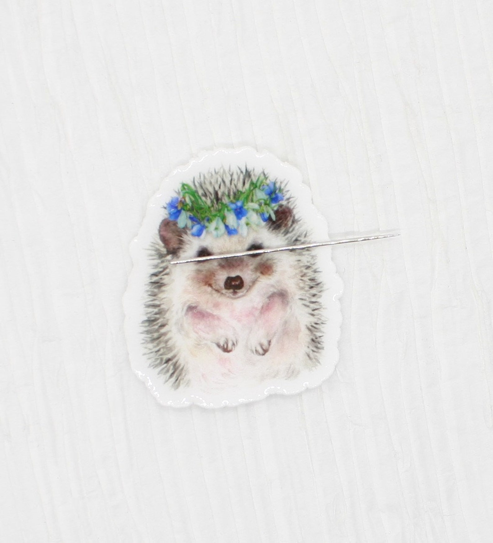 Hedgehog Resin Needle Minder/ Cover Minder for Cross Stitch/ Etsy