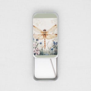 Dragonfly needle case/tin for cross stitch/embroidery/needlepoint/sewing