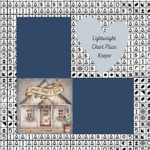Amerikaanse huiskaartplaatshouder / patroonhulp / kaartmarkering / patroonmarkering / kaarthulp voor kruissteek