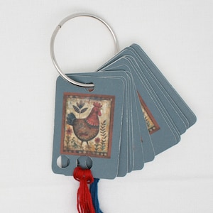Gouttes de fil coq/cartes à fil/supports pour fil à broder (lot de 20)