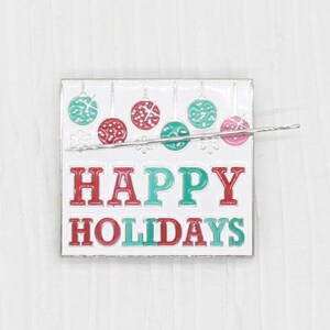 Holidays needle minder/cover minder for cross stitch, embroidery, needlepoint, or diamond painting