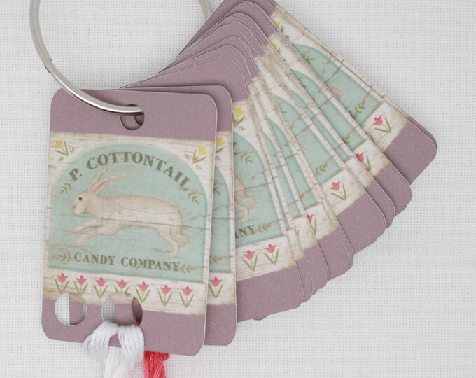 Cottontail Bunny Thread Drops/ Thread Cards/ Flss Holders for ...