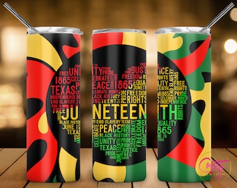 Juneteenth Heart Tumbler Wrap