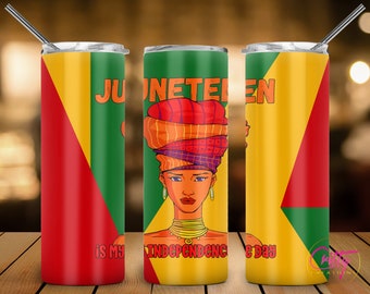 Juneteenth My Independence Queen Tumbler Wrap