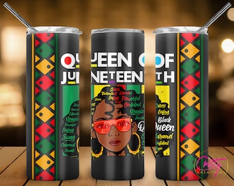 Juneteenth Queen Tumbler Wrap