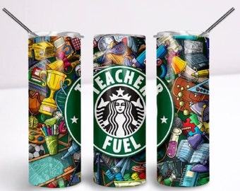 Teacher Fuel 20oz PNG Digital Download