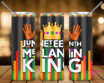 Juneteenth Melanin King Tumbler Wrap