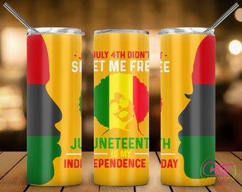 Juneteenth Set Me Free Tumbler Wrap