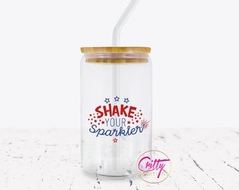 Shake Your Sparkler 16oz Libbey Glass Can Wrap