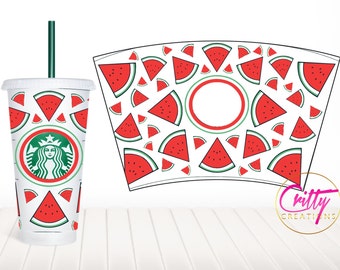 Watermelon Slices - UV DTF 24oz Venti Cup Wrap