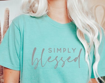 Simply Blessed - Screen Print Transfer