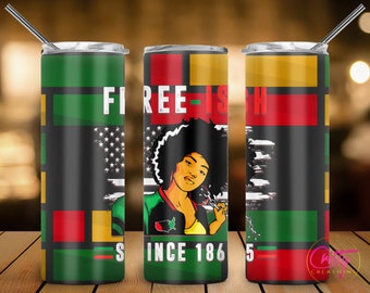 Juneteenth Free-ish Queen Tumbler Wrap