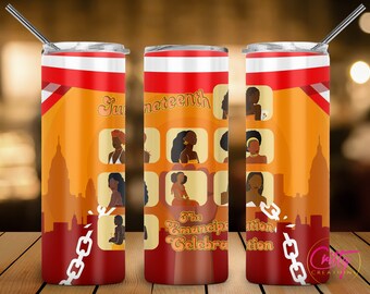 Juneteenth Emancipation Tumbler Wrap