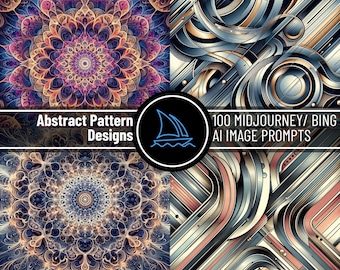 Abstract Pattern Designs - Unique Mid-Journey Prompts for Creative Inspiration