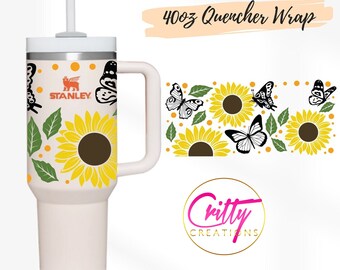 Sunflower - UV DTF 40oz Cup Wrap