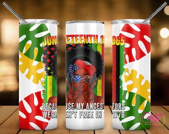 Celebrate Juneteenth African American Tumbler Wrap