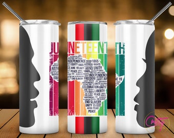 Juneteenth Pride Tumbler Wrap