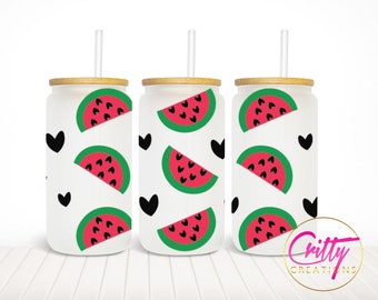 Red Watermelon - UV DTF 16oz Cup Wrap