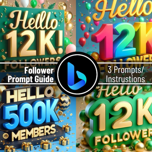 Celebratory 12K Followers Graphic Template for Content Creators