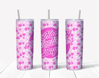 Pink Valentine's Day Tumbler Seamless Bundle - Digital Download