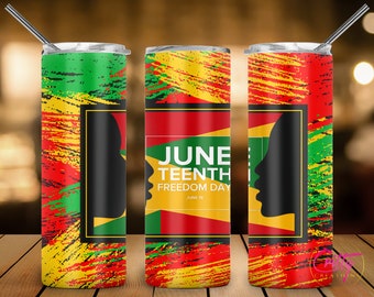 Juneteenth Freedom Day Tumbler Wrap