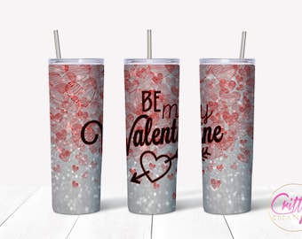 Be My Valentine Tumbler Seamless Bundle - Digital Download