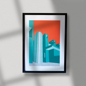 The Barbican Architecture Print No. 1 - London Brutalist Illustration
