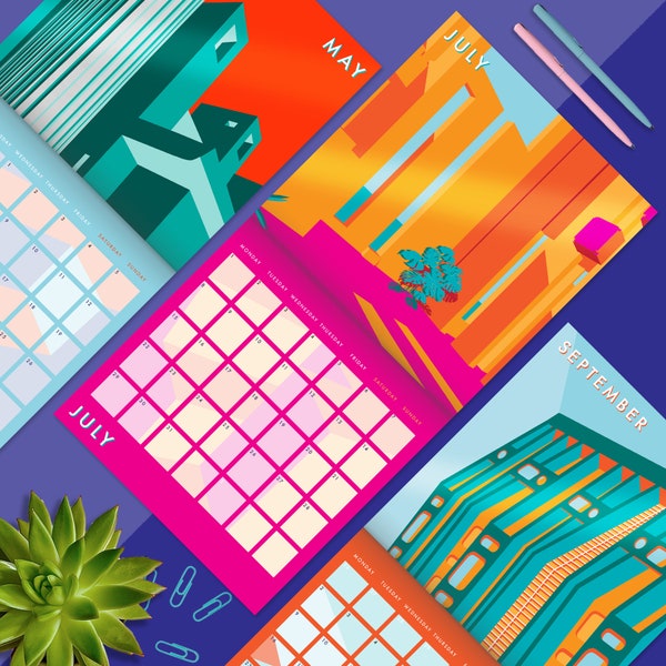 Architecture Calendar Etsy